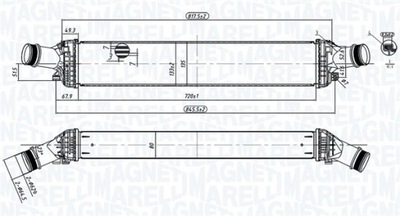 MAGNETI MARELLI 351319204430 RADUADOR AIRE D  