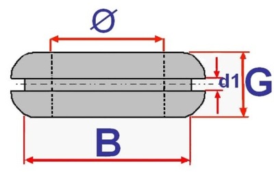 PRZELOTKA GUMOWA ZAMKNIĘTA UNIWERSALNA 12MM (5SZT.)