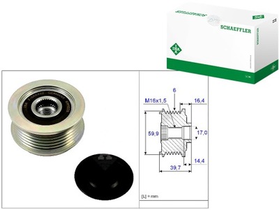 Генератор - сцепление односторонний schaeffler ina 535 0241 10 фото №1