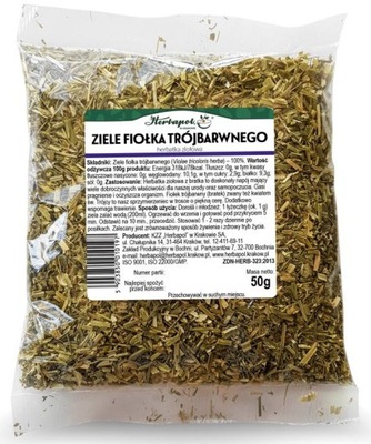 Herbapol Kraków herbatka ziołowa Ziele fiołka trójbarwnego 50 g