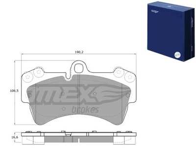 ZAPATAS DE FRENADO VW TOUAREG 03- TOMEX BRAKES  