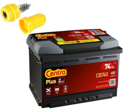 BATERÍA CENTRA PLUS CB740 74AH 680A + METAL ESCOBILLA GRATIS!  