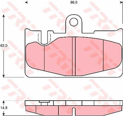 PADS BRAKE REAR TRW GDB3323  