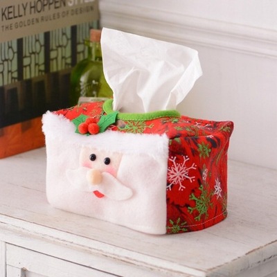 Christmas Tissue Boxes Cover Napkin Tissue Paper