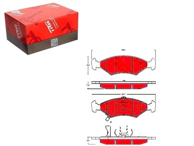 ZAPATAS DE FRENADO KIA MENTOR 1.5 I (FA)  