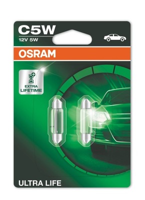 OSRAM ЛАМПОЧКА RURKOWA C5W 12V/5W 11X35MM SV8,5-8 10SZT ULTRA LIFE