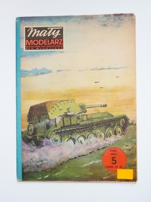 Mały Modelarz nr.5-maj 83 działo samobieżne SU-76M