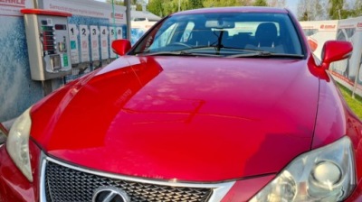 Капот передняя lexus is200 2011 год bordo лак 3r1 фото №1