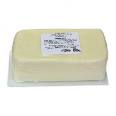 [SF] BIERUŃ - ser mozzarella blok 1,5 kg NA PIZZĘ