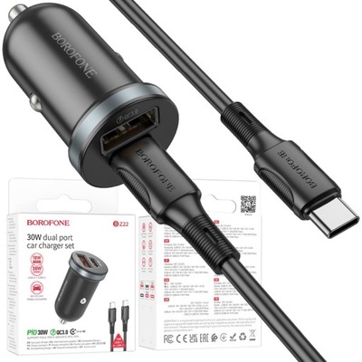 TRAGALUZ DISPOSITIVO DE CARGA TIPO TIPO C USB-C 30W QC3.0 PARA IPHONE 15 PLUS PRO MAX IPAD  