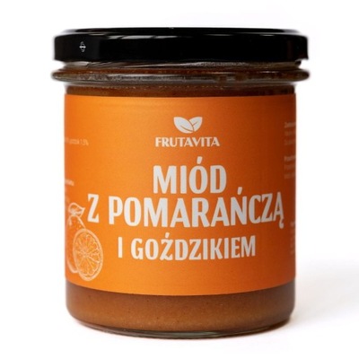 Miód naturalny z pomarańczą i goździkiem 400 g