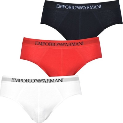 Emporio Armani 3 PAK slipek męskich S