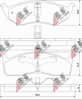 ZAPATAS DE FRENADO CHRYSLER NEON 97-03 PARTE DELANTERA  