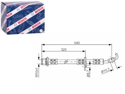 Шланг гальмівний гнучкий перед p toyota carina e vi picnic фото №1