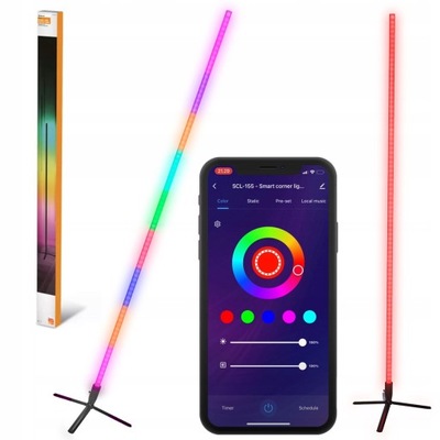 DENVER LAMPA NAROŻNA STOJĄCA PODŁOGOWA LED Wi-Fi