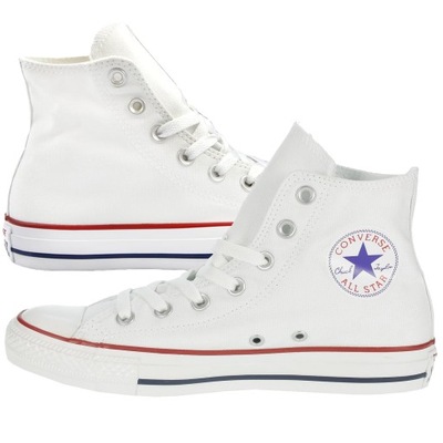 Converse All Star buty trampki męskie białe wysokie M7650 44