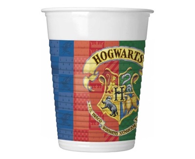 Kubeczki plastikowy Harry Potter, 200 ml, 8 szt.