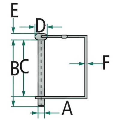 Zawleczka rurowa fi 8mm 63mm 