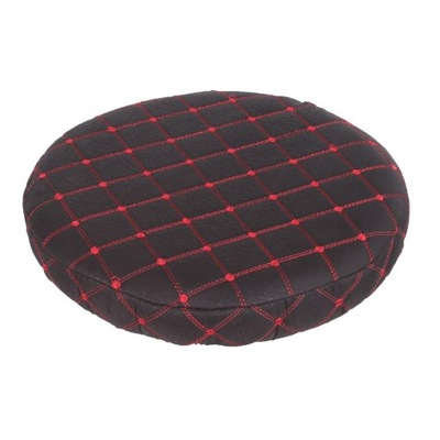 Okrągłe poduszki do siedzenia, oddychający stołek barowy, czarna siatka (czerwona) - 35 cm