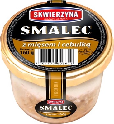 Skwierzyna Smalec z Mięsem i Cebulką 160 g