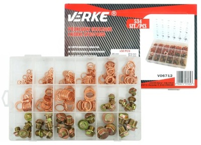 VERKE V06712 ШАЙБИ МІДНІ I KORKI SPUSTOWE