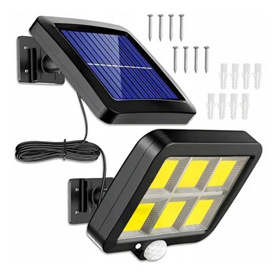 ND41_dS_59222 Lampa solarna 120 COB LED z kablem 5m