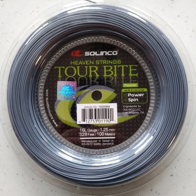 Naciąg tenisowy Solinco Tour Bite 1,25 mm / 12 m ze szpuli
