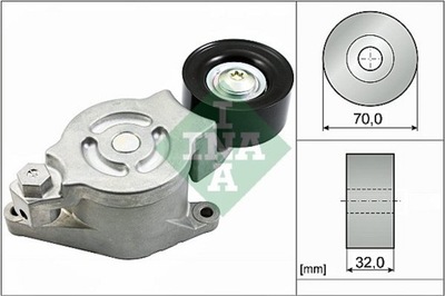 INA 534 0538 10 КОЛЕСО НАТЯГУВАЧА РЕМЕНЯ MAZDA 6 2.0CITD