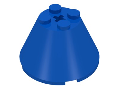 LEGO 3943b Niebieski stożek 4x4x2 1szt