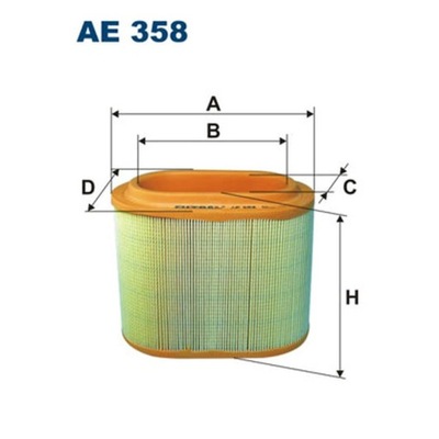 FILTRO AIRE FILTRON AE 358  