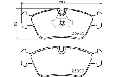 HELLA PAGID PADS BRAKE BMW 1 120 I (E87) - milautoparts-fr.ukrlive.com