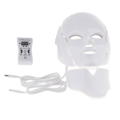 7 kolorów LED Photon Light Maska do twarzy i szyi