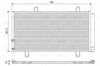 Радіатор кондиціонера toyota camry valeo val822584 фото №1