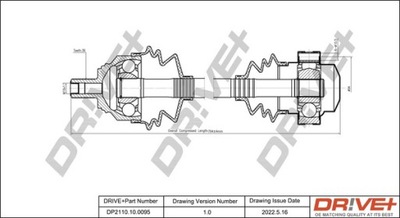 ПОЛУОСЬ ПРИВОДНАЯ SKODA OCTAVIA 04-13 ПРАВОЕ