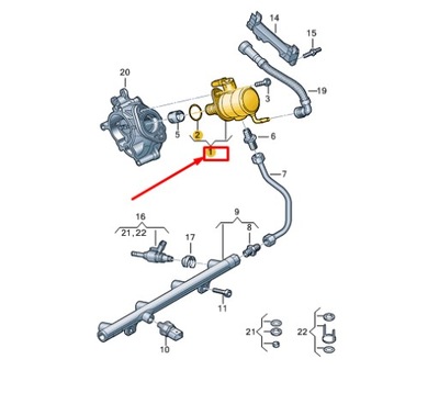 Audi a8 d5 fuel насос 06q127025t фото №1