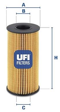 FILTRO ACEITES NISSAN/OPEL/RENAULT 1.6/2.0/2.5 CDTI/DCI 05> PIEZAS UFI  