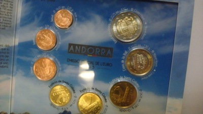 Monety 1 cent - 2 Euro komplet 8 szt ANDORA 2015