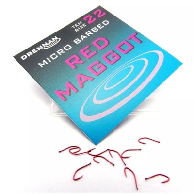 Haczyk Drennan Red MAGGOT MICRO BARBED NR.22 HSRMG