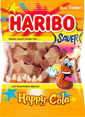 Haribo Happy Cola Sauer kwaśne żelki 175g DE