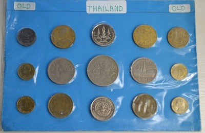 Tajlandia - ciekawy zestaw monet - typów - 15 monet