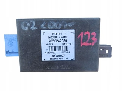 Модуль сигнализация peugeot citroen 9650242080 фото №1