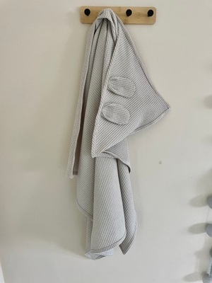 Okrycie Ręcznik Wafelkowy z kapturkiem 120x120