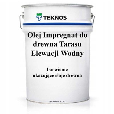 Olej Impregnat do drewna Tarasu Elewacji Wodny 3L