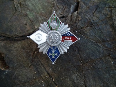 Odznaka pułkowa 43 pułk strzelców legionu Bajończyków-Dubno