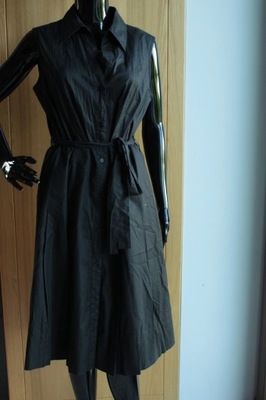 FABIANI czarna bawełniana sukienka 40