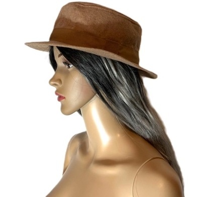 kapelusz wełniany damski beżowy PARFOIS
