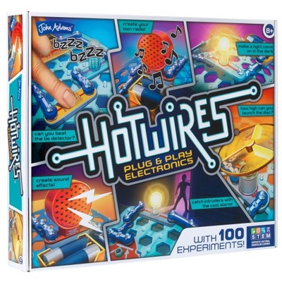 John Adams | Hot Wires: Plug and play electronics set with 100 experiments!