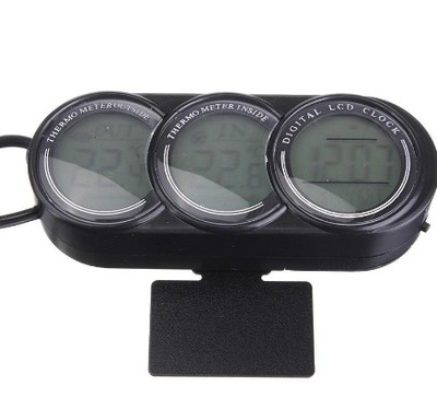 Auto Samochód LCD Cyfrowy termometr zegarek