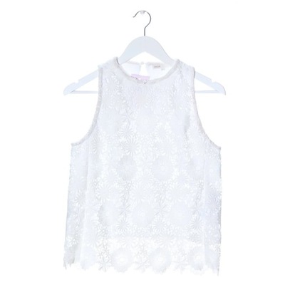 MAJE Koronkowy top Rozm. EU 38 biały Lace Top