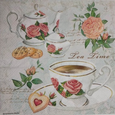 serwetka filiżnaka herbata przyjęcie tea time 1szt